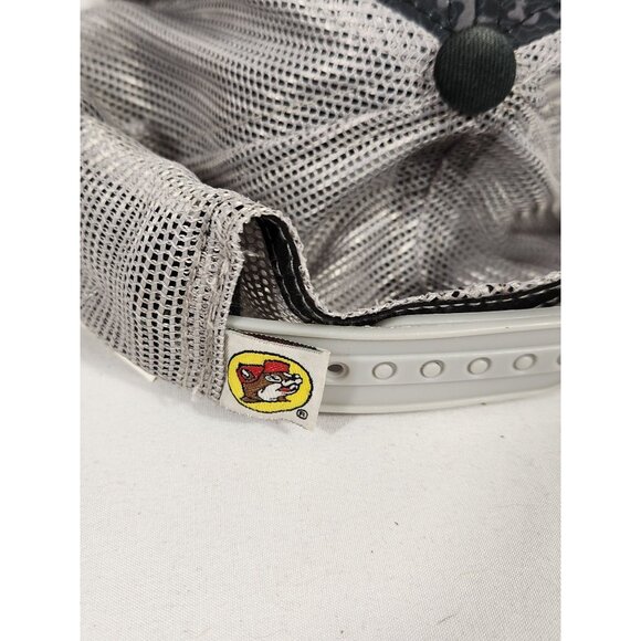 Buc-ee's No Quarter Snapback Trucker Hat Black with Flag - Picture 4 of 7